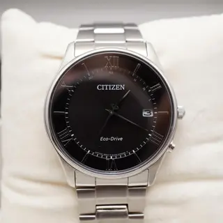 Citizen Eco-Drive AS1060-54E Black Roman Dial JDM Radio Wave Solar Quartz Watch - $120