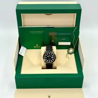 2022 Rolex Yacht-Master 42mm 226658 18kt Yellow Gold Oysterflex Bracelet Black Dial - $29,500