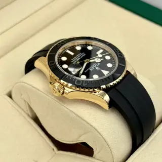 2022 Rolex Yacht-Master 42mm 226658 18kt Yellow Gold Oysterflex Bracelet Black Dial - $29,500
