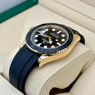2022 Rolex Yacht-Master 42mm 226658 18kt Yellow Gold Oysterflex Bracelet Black Dial - $29,500