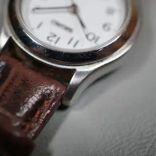 Seiko 7N82-0820 White Numeral Dial Ladies Quartz Watch - $60