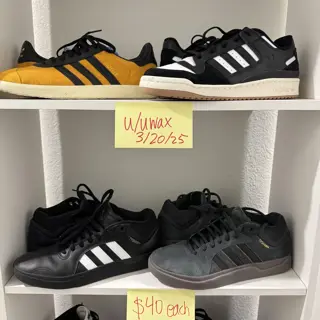 Adidas for only $40 each! SZ 10 Tyshawns, SZ 9.5 Gazelles, and SZ 10 Forum Low CL | OG all | Used