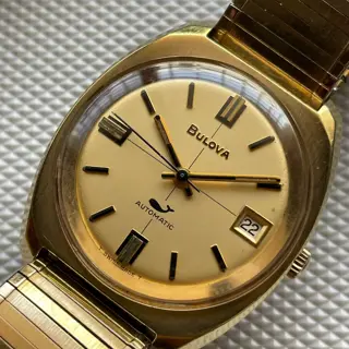 Bulova Sea King Automatic - Gold Plated - Linen Dial - $325 Shipped!