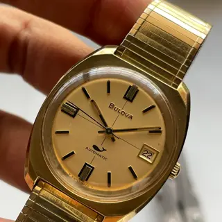 Bulova Sea King Automatic - Gold Plated - Linen Dial - $325 Shipped!