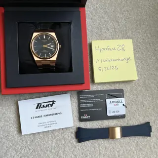 Tissot PRX Powermatic 80 40mm Rose Gold/Blue Dial