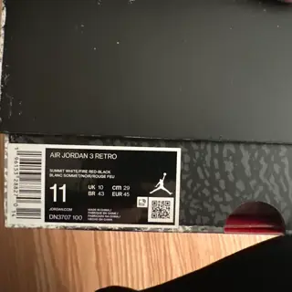 Jordan 3 white cement reimagined | size 11 |$200