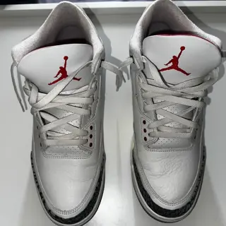 Jordan 3 white cement reimagined | size 11 |$200