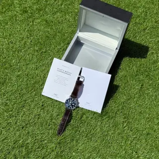 IWC Pilots Chronograph Le Petit Prince Blue Dial 43mm IW377714 with Box