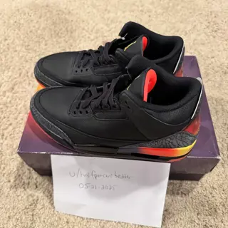 DS size 11m Jordan 3 J Balvin Rio. Missing hang tag. $350 invoiced and shipped