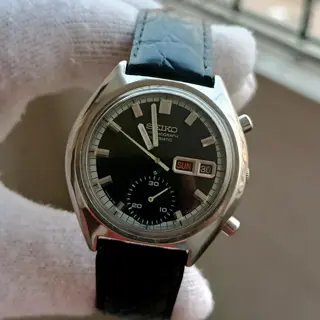 Seiko Chronograph Automatic Black Dial Watch. $300 Shipped.