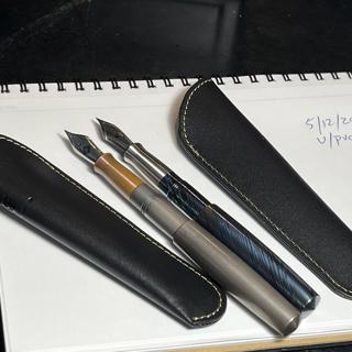 Gravitas unique Dinkey pocket pens with brand new Franklin Christoph Nibs and Leather sleeves