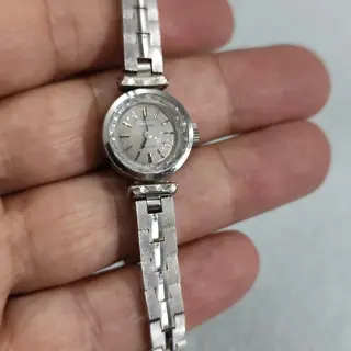 Omega De Ville 511.286 Ladies Manual Cal 485 Silver Cocktail Cut Glass Watch $190