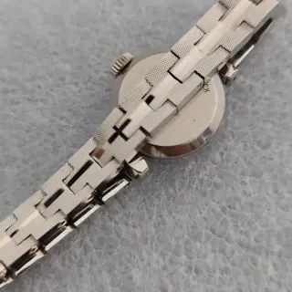 Omega De Ville 511.286 Ladies Manual Cal 485 Silver Cocktail Cut Glass Watch $190