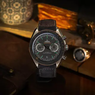 Omega Speedmaster Racing Chronograph Gold/Grey Dial – BOX & PAPERS – 329.23.44.51.06.001