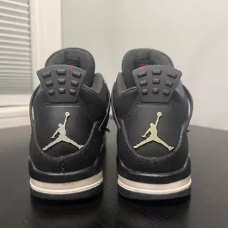 Jordan 4 black canvas Sz 8 used no box $100 price reduction