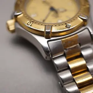 Tag Heuer 2000 964.008 Two Tone Gold Dial Professional Ladies Quartz Watch - $150