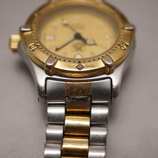 Tag Heuer 2000 964.008 Two Tone Gold Dial Professional Ladies Quartz Watch - $150