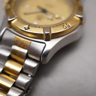 Tag Heuer 2000 964.008 Two Tone Gold Dial Professional Ladies Quartz Watch - $150