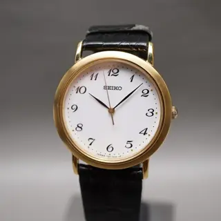 Seiko Spirit SCDP030 7N01 Gold Tone White Dial Quartz Watch JDM - $100