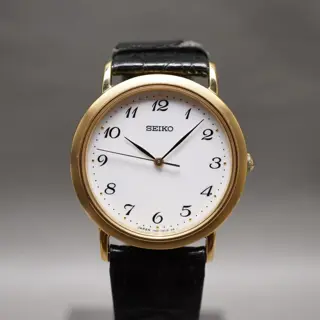 Seiko Spirit SCDP030 7N01 Gold Tone White Dial Quartz Watch JDM - $100
