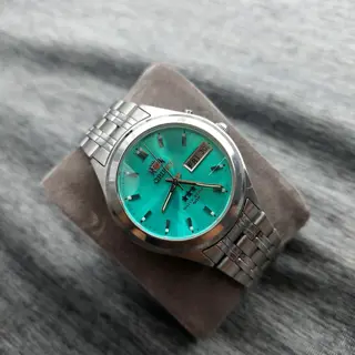 Orient Three Star Green Teal Dial Automatic Movement