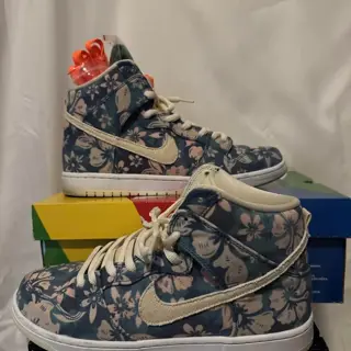 size 11 Nike Sb dunk high ‘Maui Wowie’ ‘Hawaii 420’ lightly used $200 shipped OBO