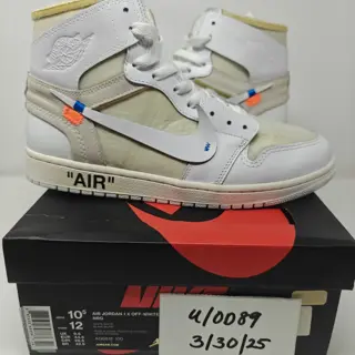 Nike Jordan 1 Off-White EU Europe Exclusive Size 10.5 $2200 Shipped