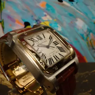 Cartier Santos XL Automatic Two-Tone - Solid 18k Gold Bezel