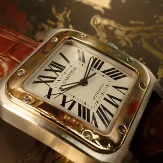 Cartier Santos XL Automatic Two-Tone - Solid 18k Gold Bezel