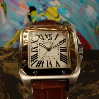 Cartier Santos XL Automatic Two-Tone - Solid 18k Gold Bezel