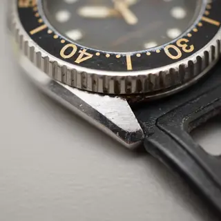 Vintage 1980 Seiko 2625-0010 Midsize 33mm Black Dial Diver Quartz Watch - $135