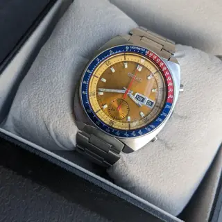 Seiko Pogue Automatic Chronograph Pepsi Besel Pogue 6139-6002 watch 1975 Price 750$