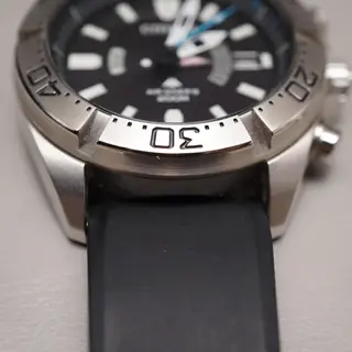 Citizen Promaster PMD56-3083 Air Divers 200M Black Dial JDM Solar Quartz Watch - $235