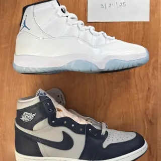 AJ 1 'Georgetown' & AJ11 'Columbia' both 10.5 $150-170
