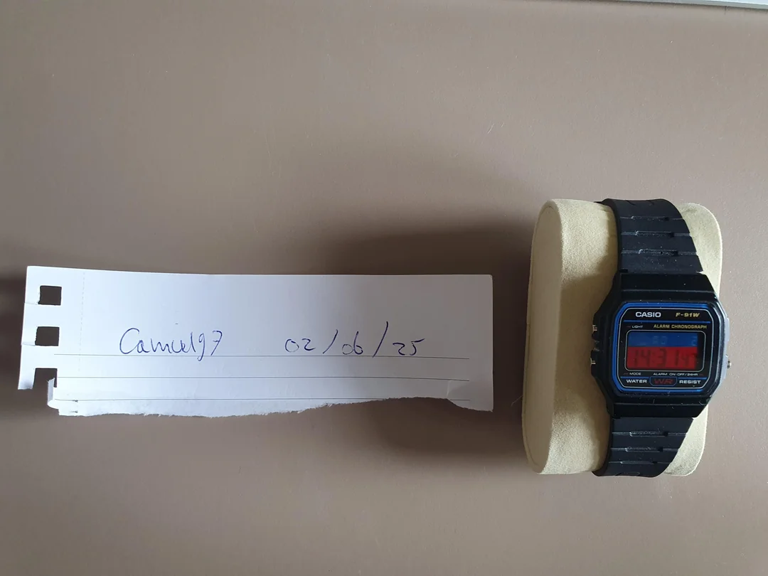 Casio F-91W Pepsi mod @Puracustoms