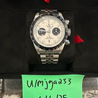 Tudor Chronograph - White Dial on 5-Link