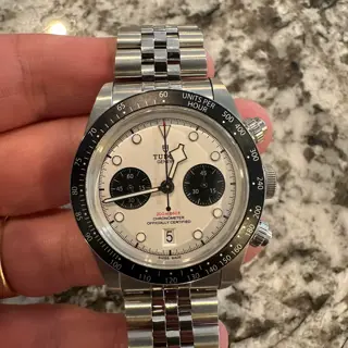 Tudor Chronograph - White Dial on 5-Link