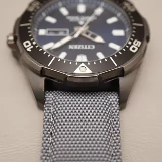 Citizen Promaster NY0075-12L Marine Blue Dial Titanium Automatic Watch READ - $225