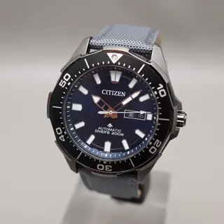 Citizen Promaster NY0075-12L Marine Blue Dial Titanium Automatic Watch READ - $225