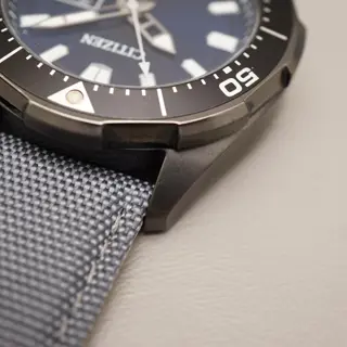 Citizen Promaster NY0075-12L Marine Blue Dial Titanium Automatic Watch READ - $225