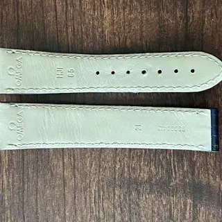 Authentic OEM Omega 21mm blue leather strap