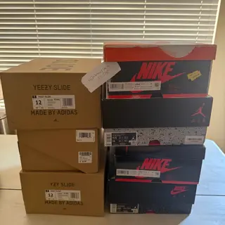 size 12 Yeezys and 11.5 Jordan’s