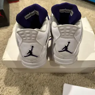size 10.5 Jordan 4 Metallic Purple and DS size 11 Jordan 4 Oreo