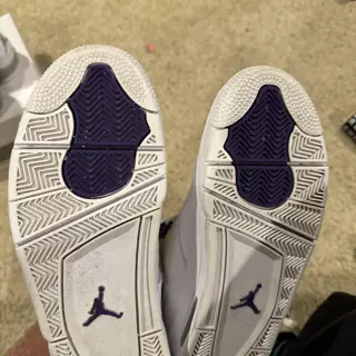 size 10.5 Jordan 4 Metallic Purple and DS size 11 Jordan 4 Oreo