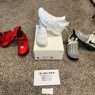 Adidas Boost (Stormtrooper shoes), KD 9 Oreos, Harden 6 Monograms, Supreme Gore-Tex Fleece & Cool Hoodie