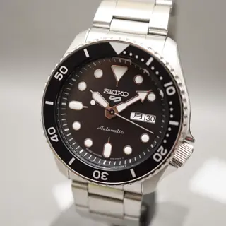 New Seiko 5 Sports SBSA005 4R36 5KX JDM Sports Style Black Dial Automatic Watch - $200