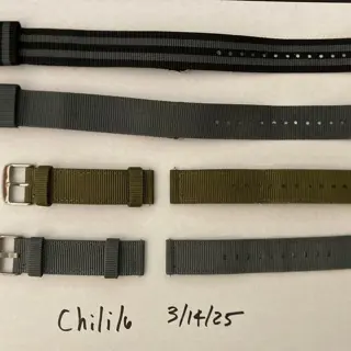 20mm Strap Lot - NATO and Nylon