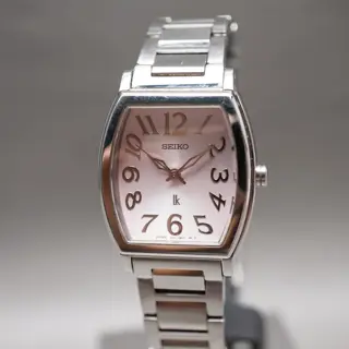 Seiko Lukia 1N01-0GA0 Pink Dial St. Steel Quartz Ladies JDM Watch - $95