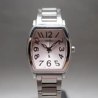 Seiko Lukia 1N01-0GA0 Pink Dial St. Steel Quartz Ladies JDM Watch - $95