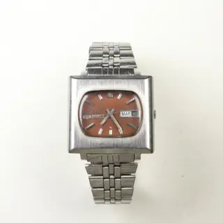 Vintage Seiko 5 Automatic 6119-5420T TV-Style Red Dial Men’s Watch – Japan Made 95$ Excellent Condition